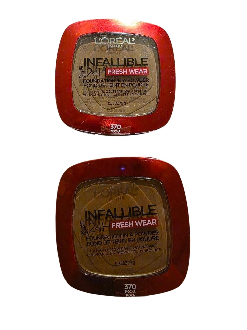 L’Oréal Paris Infallible 24H Fresh Wear Foundation In A Powder – 370 Mocha – 0.3